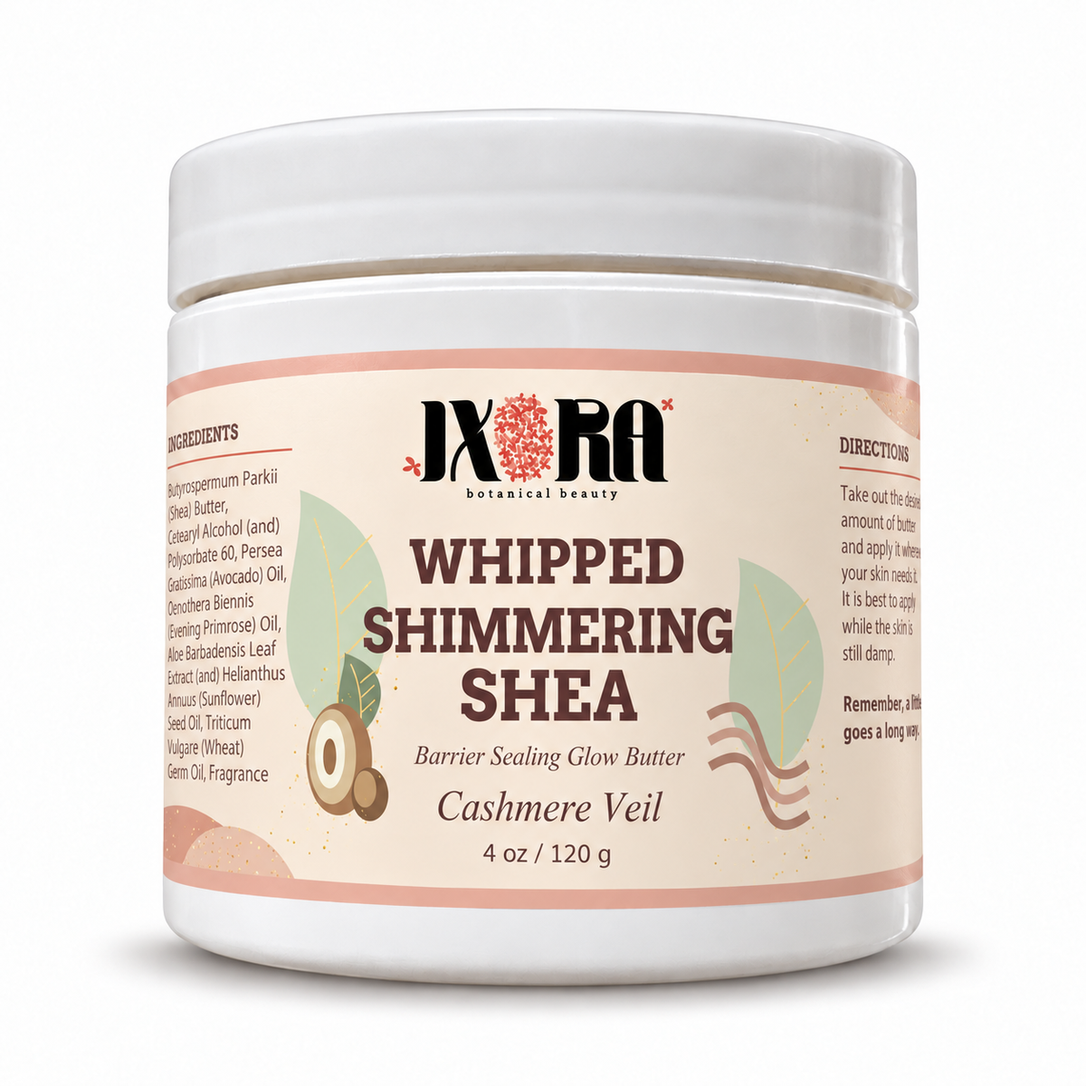 Whipped Shimmering Shea Butter — Nilotica Shea Body Butter with Natural Mica Glow