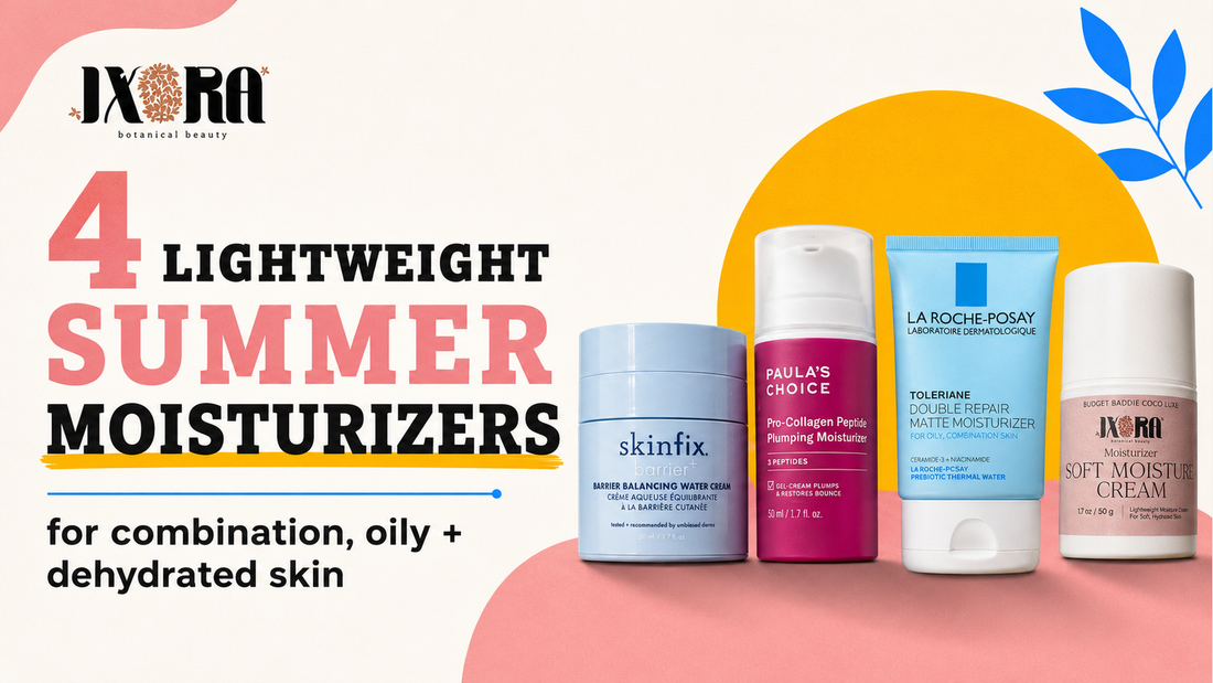 Four lightweight summer moisturizers reviewed by Mercedes Edney, The Skin Care Bully.